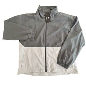 Under Armour NWT ladies loose fit lightweight jacket two tone grey size M
